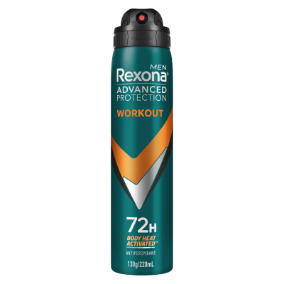 Rexona Men Advanced Protection Workout 72Hr Antiperspirant Deodorant 220ml
