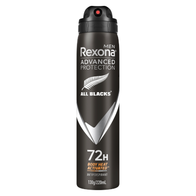 Rexona Men Advanced Protection All Blacks 72Hr Antiperspirant Deodorant 220ml