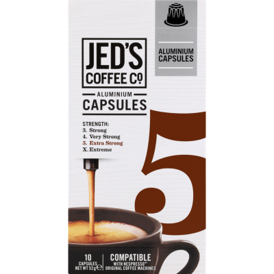 Jed's Coffee Co. 5 Extra Strong Coffee Capsules 10pk