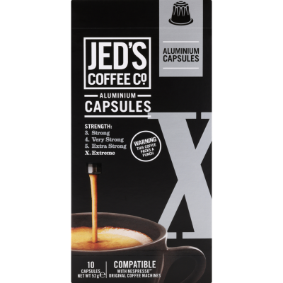 Jed's Coffee Co. X Extreme Coffee Capsules 10pk
