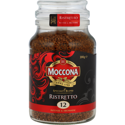 Moccona Ristretto Specialty Blend Instant Coffee Jar 200g