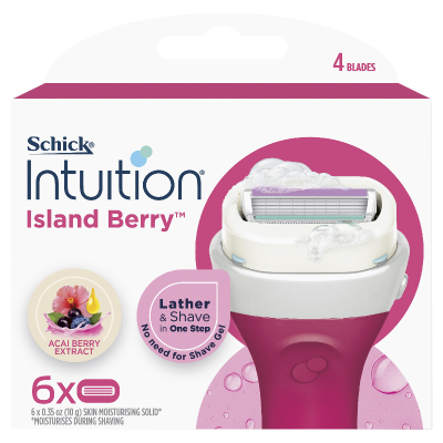 Schick Intuition Island Berry Cartridges 6pk