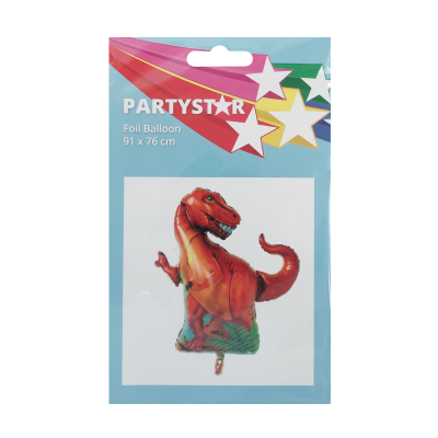 Korbond Partystar Dinosaur Foil Balloon ea