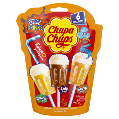 Chupa Chups Fizzy Drinks Lollipops 90g