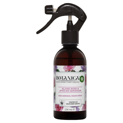 Botanica Island Rose & African Geranium Non-Aerosol Room Spray 236ml