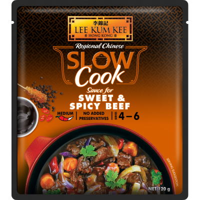 Lee Kum Kee Slow Cook Sauce For Sweet & Spicy Beef 120g