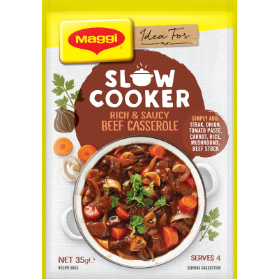 Maggi Slow Cook Beef Rich Sauce Natural Recipe Base 35g GoPotatoes