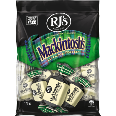 RJ's Mackintosh's Licorice Toffee 170g