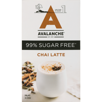 Avalanche Chai Latte 99% Sugar Free Sticks 10 x 20g