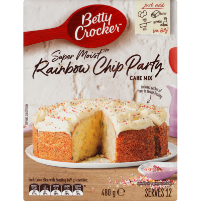 Betty Crocker Rainbow Chip Party Cake Mix 480g