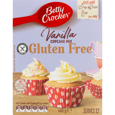 Betty Crocker Gluten Free Vanilla Cupcake Mix 460g