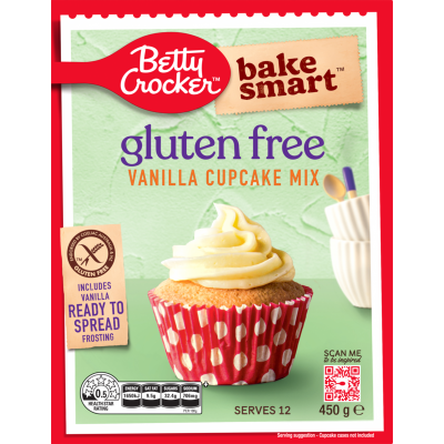 Betty Crocker Gluten Free Vanilla Cupcake Mix 450g