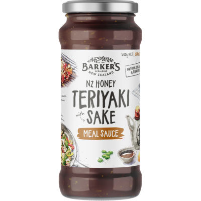 Barker's NZ Honey Teriyaki Sake Meal Sauce 500g