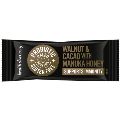 Health Discovery Walnut & Cacao With Manuka Honey Immunity Bar 40g