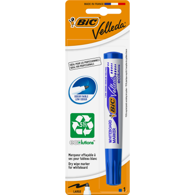 Bic Velleda Blue Fine Whiteboard Marker 1pk