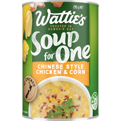 Wattie's Soup For One Chinese Style Chicken & Corn Soup 290g