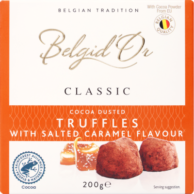 Belgdi'Or Classic Cocoa Dusted Salted Caramel Truffles 200g