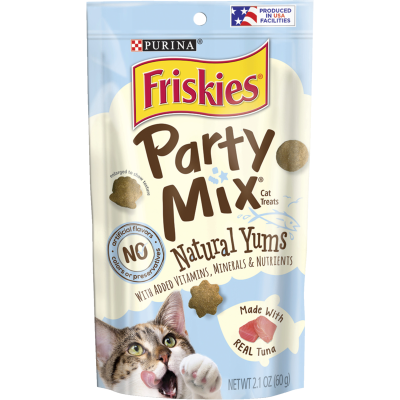 Purina Friskies Party Mix Natural Yums Tuna Cat Treats 60g