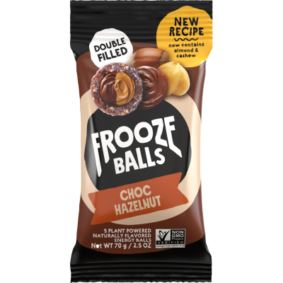 Frooze Balls Choc Hazelnut Plant Powered Energy Balls 70g