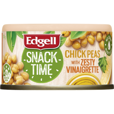 Edgell Snack Time Chickpeas With Zesty Vinaigrette 70g