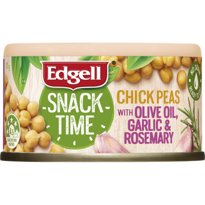Edgell Snack Time Chickpeas With Olive Oil Garlic & Rosemary 70g