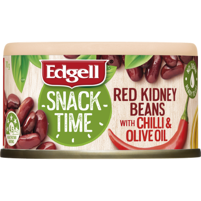 Edgell Snack Time Red Kidney Beans With Chilli & Olive Oil 70g