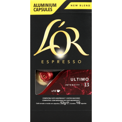 L'OR Ultimo Intensity 13 Coffee Capsules 10pk