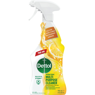 Dettol Lemon Lime Multipurpose Cleaner Antibacterial Spray 750ml