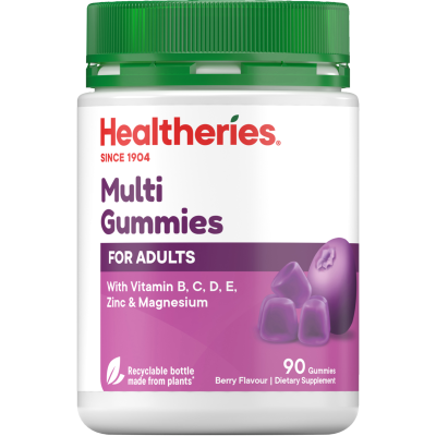 Healtheries For Adults Berry Flavour Multi Gummies 90pk