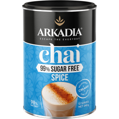 Arkadia 99% Sugar Free Spice Chai Latte 240g