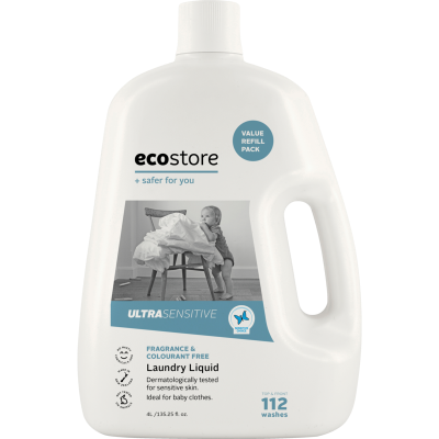 Ecostore Ultra Sensitive Fragrance & Colourant Free Laundry Liquid 4l