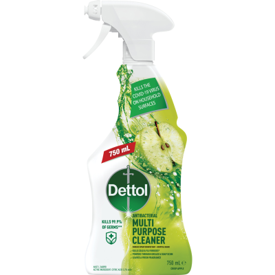 Dettol Crisp Apple Burst Multipurpose Cleaner Antibacterial Spray 750ml