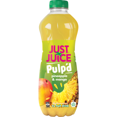 Just Juice Pulp'd Pineapple & Mango Fruit Drink 1l