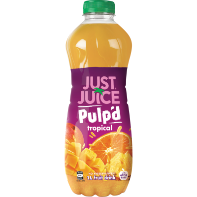 Just Juice Pulp'd Tropical Fruit Drink 1l