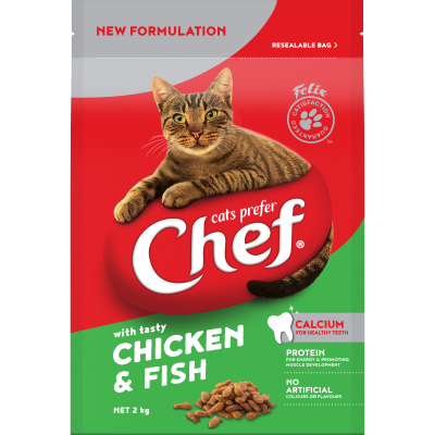 Chef Chicken & Fish Cat Food 2kg