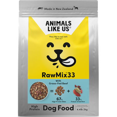 Animals Like Us RawMix33 Dog Food New Zealand Grass-Fed Beef 2kg