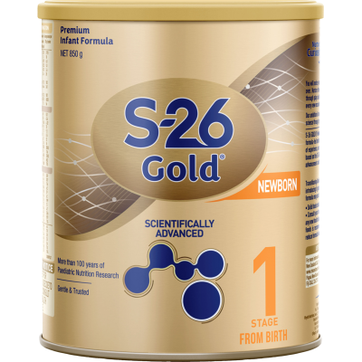 S-26 Gold Newborn Stage 1 Premium Infant Formula Can 850g