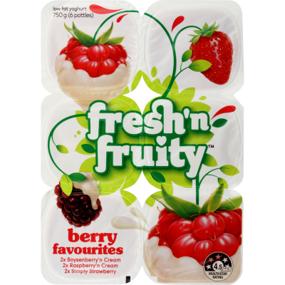 Fresh 'n Fruity Berry Favourites Yoghurt 6 x 125g