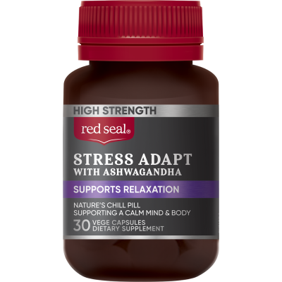 Red Seal Stress With Ashwagandha Vege Capsules 30pk