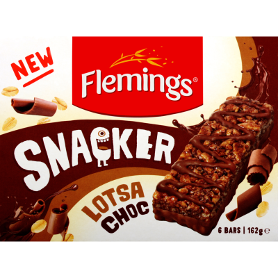 Flemings Lotsa Choc Snacker Bars 6 x 27g