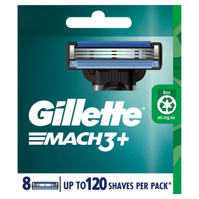 Gillette Mach 3+ Cartridges 8pk