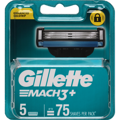 Gillette Mach 3+ Cartridges 5pk