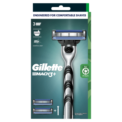 Gillette Mach3 Razor 2 Cartridges 1pk