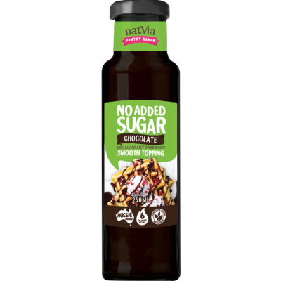 Natvia No Added Sugar Chocolate Topping 250ml