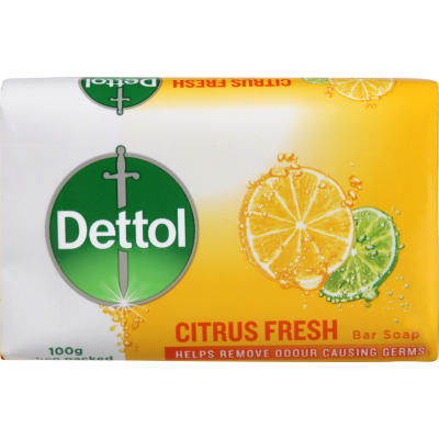 Dettol Citrus Fresh Bar Soap 3 x 100g