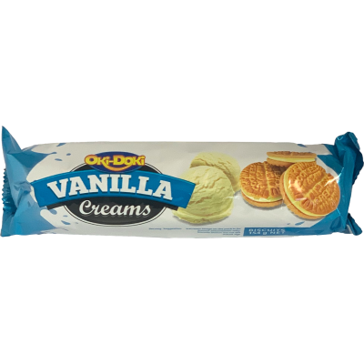 Oki Doki Vanilla Creams Biscuits 154g