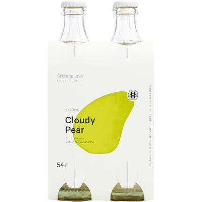 StrangeLove Cloudy Pear & Cinnamon Lo-Cal Soda 4 x 300ml