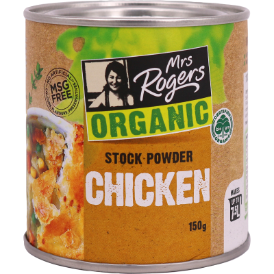 Mrs Rogers Organic Chicken Stock Powder 150g