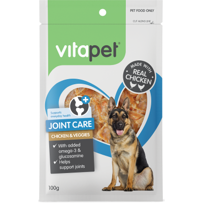 VitaPet Joint Care Chicken & Veggies Dog Treats 100g