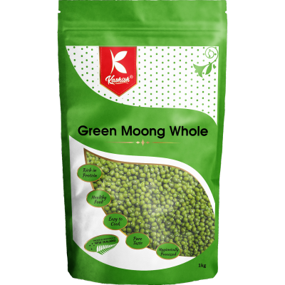 Kashish Green Moong Whole Beans 1kg